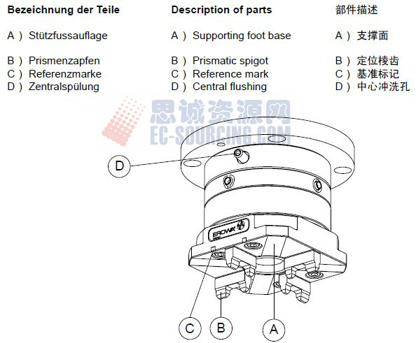 ER-007580 erowa夾具手動快速卡盤部件