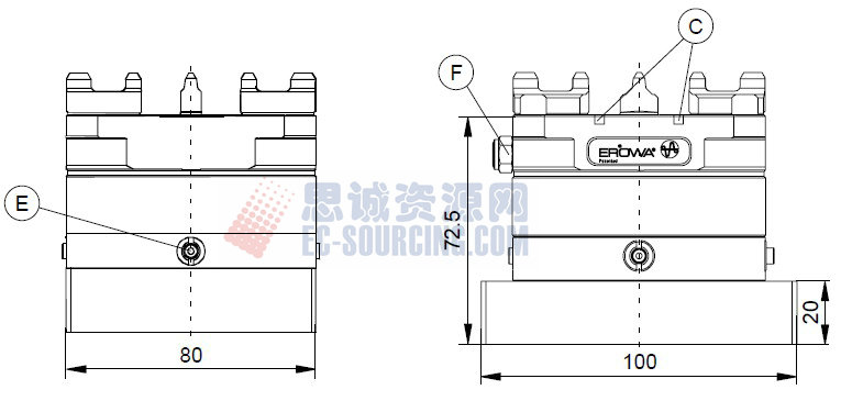 ER-012299 erowa 快速卡盤連底座《nsf》