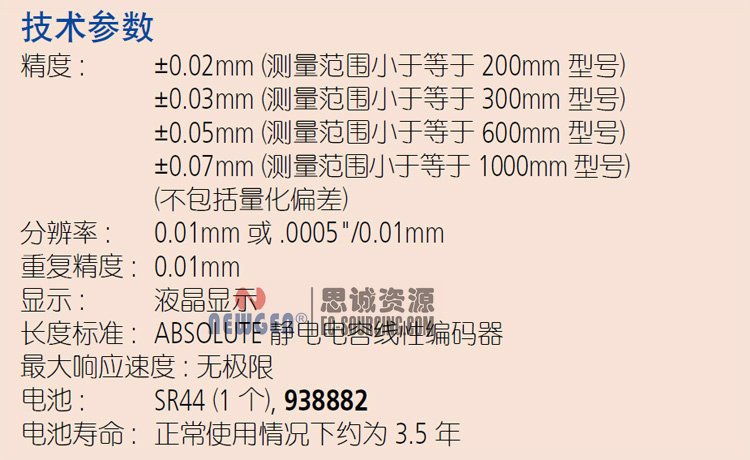 電子數(shù)顯卡尺帶SPC輸出(硬質(zhì)合金內(nèi)、外徑測量爪)500-175-20