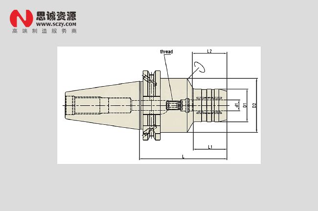 液壓刀柄內(nèi)部結(jié)構